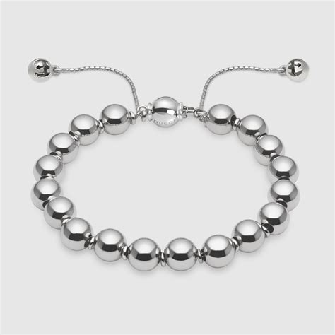 cheapest gucci bracelet|Gucci sterling silver boule bracelet.